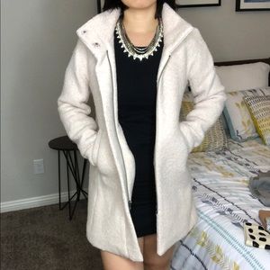 Loft light pink wool coat. XXSP